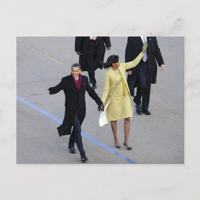 Barack & Michele Obama Vykort (Framsida)
