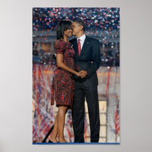 BARACK & MICHELLE OBAMA AFFISCH
