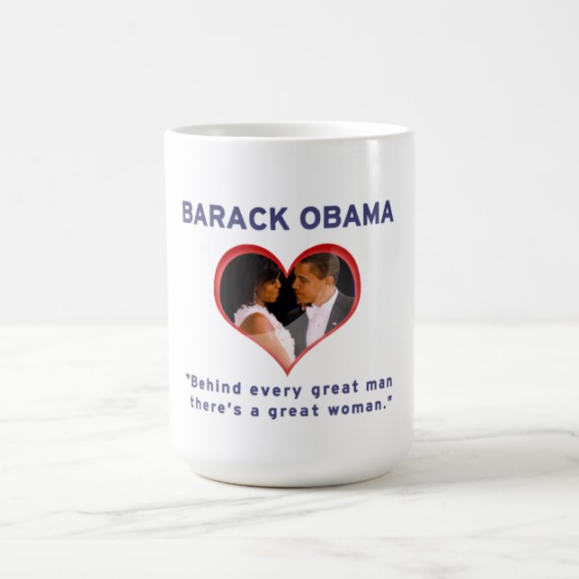 Barack & Michelle Obama Kaffemugg (Center)