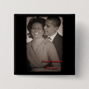 BARACK & MICHELLE OBAMA KNÄPPAS KNAPP