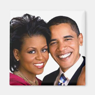 Barack & Michelle Obama magnet
