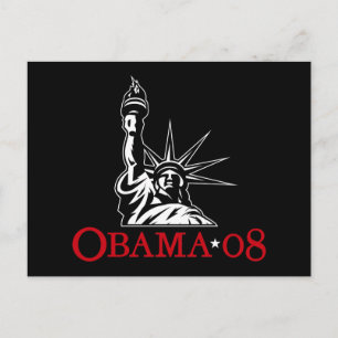 Barack Obama 2008 Frihetsgudinnans vykort