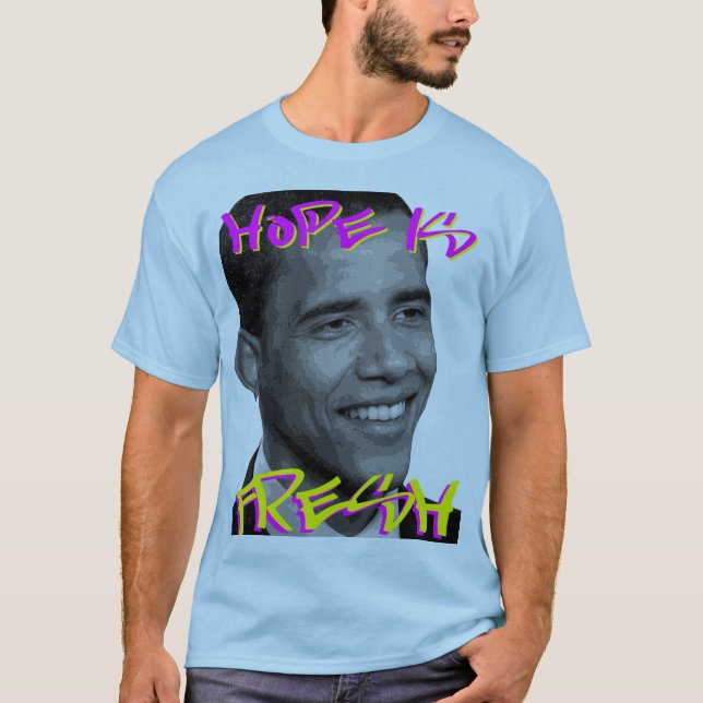 Barack Obama 2008 T Shirt (Framsida)