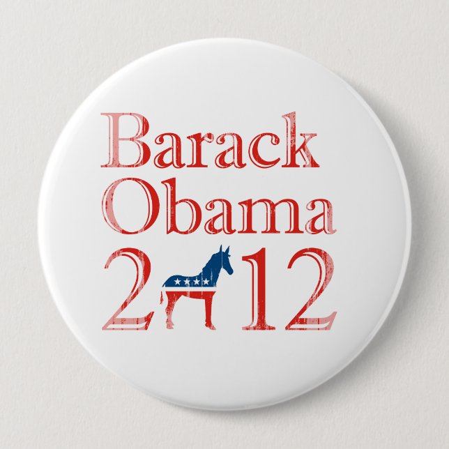 Barack Obama 2012 Demokrat Vintage.png Knapp (Framsida)