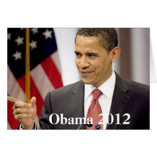 Barack Obama 2012 Hälsningskort