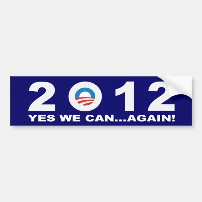 Barack Obama 2012 - JA KAN VI… IGEN! Bildekal (Framsidan)