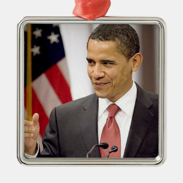 Barack Obama 2012 Julgransprydnad Metall (Framsidan)