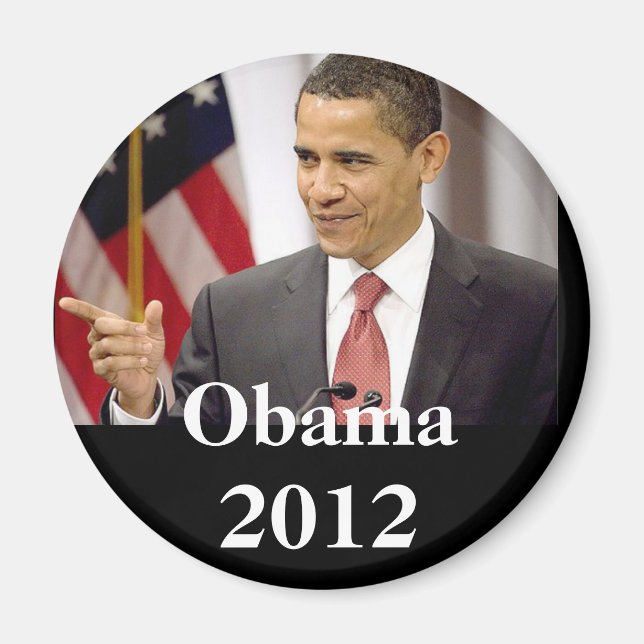 Barack Obama 2012 Magnet (Framsidan)
