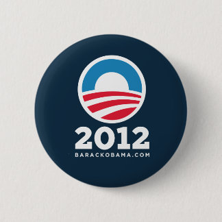 Barack Obama 2012 "nolla" (mörk - blått) Knapp