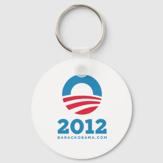 Barack Obama 2012 ’O’ (vit) Nyckelring