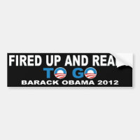 Barack Obama 2012 som avfyras upp och klart att gå