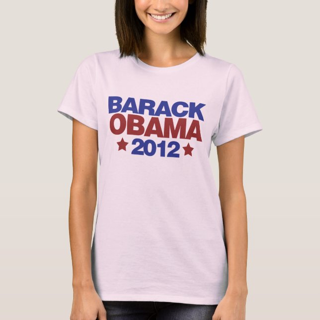 Barack Obama 2012 T Shirt (Framsida)