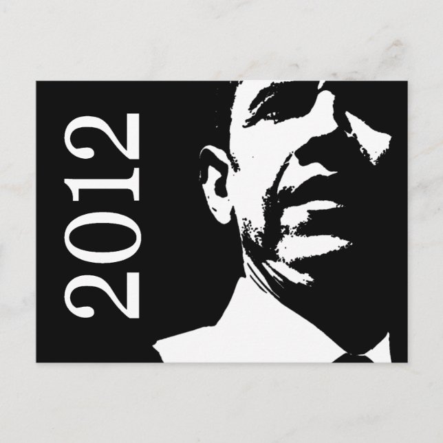 Barack Obama 2012 Vykort (Framsida)