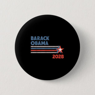 Barack Obama 2028 För President Patriotisk Kampanj Knapp