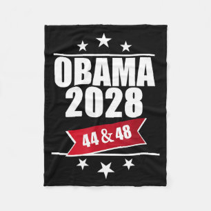 Barack Obama 2028 President Amerikansk Flagga Pro Fleecefilt