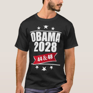 Barack Obama 2028 President Amerikansk Flagga Pro T Shirt