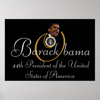 Barack Obama 44:e president: 52 "x 35" minnesstund Poster