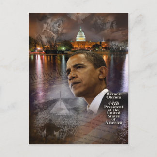 Barack Obama, 44:e president i Förenade Stater Vykort