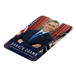 Barack Obama 44:e president, USA - Photo Magnet