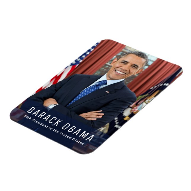 Barack Obama 44:e president, USA - Photo Magnet (Vänstra Sidan)