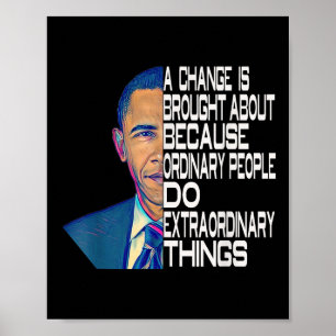 Barack Obama 44:e presidenten Poster