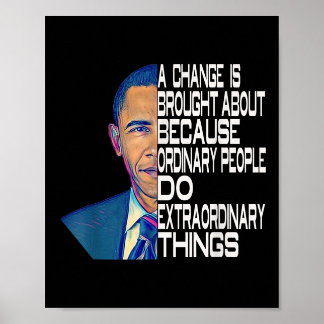 Barack Obama 44:e presidenten Poster (Framsidan)