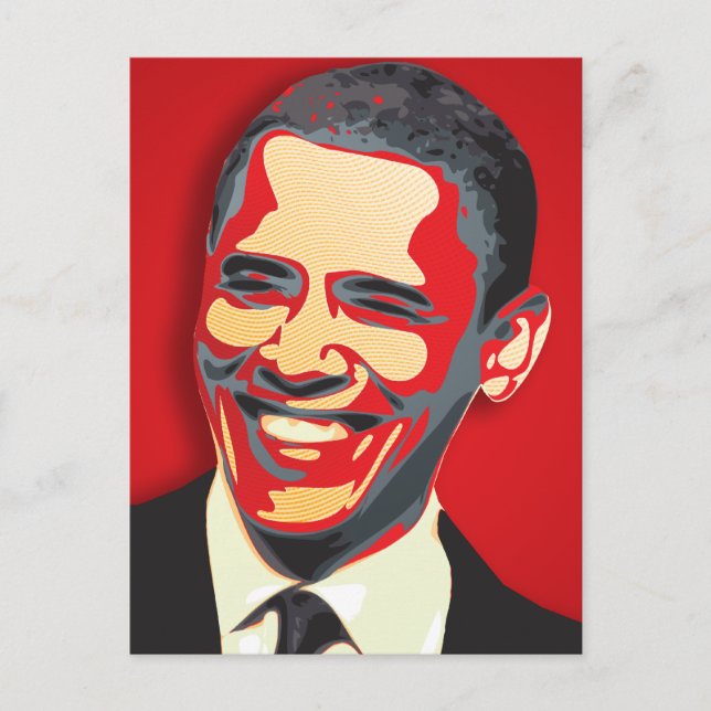 Barack Obama 44:e presidenten Vykort (Framsida)