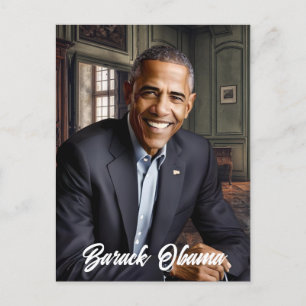 Barack Obama 44:e presidenten Vykort