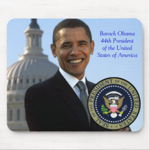 Barack Obama 44th presidentguld förseglar Musmatta