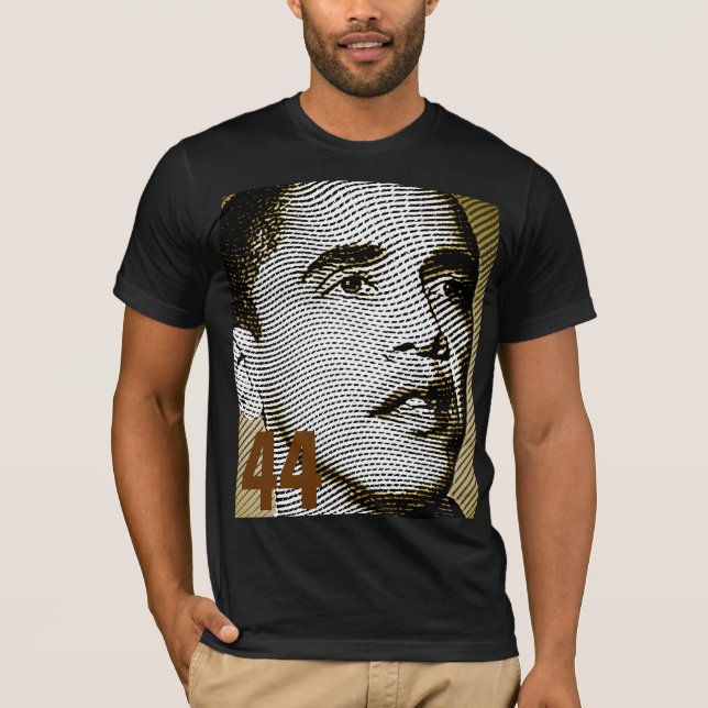 Barack Obama 44th US president - invigning T Shirt (Framsida)