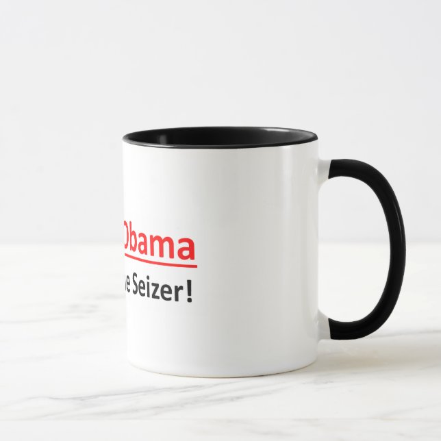 Barack Obama allt hagel Seizeren!  Kaffemugg (Höger)
