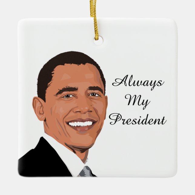 Barack Obama, alltid min president Ornament (Framsida)