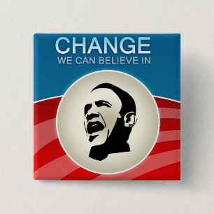 Barack Obama ändring som vi kan tro in Knapp
