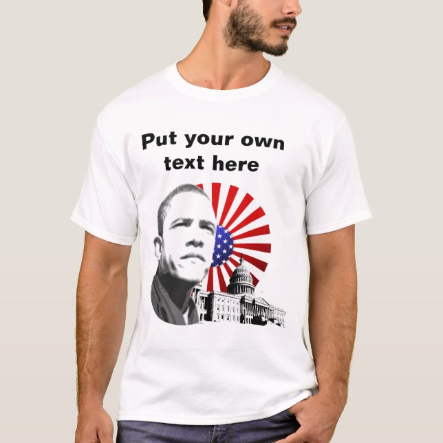 Barack Obama - anpassade T-shirt (Framsida)