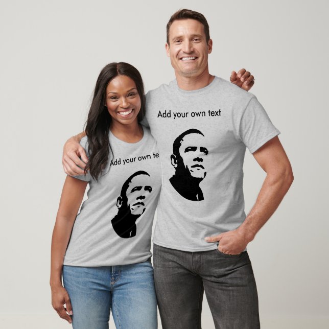 Barack Obama - anpassadet Långärmad T-shirt (Unisex)
