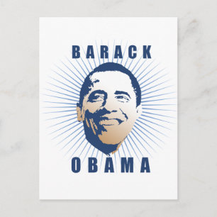 Barack Obama Ansikte T-shirt Vykort