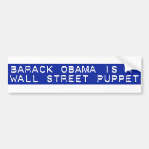 Barack Obama är en wall streetdocka Bildekal