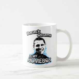 Barack Obama är min homeboy Kaffemugg