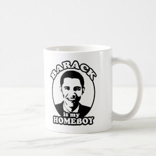 Barack Obama är min homeboy Kaffemugg