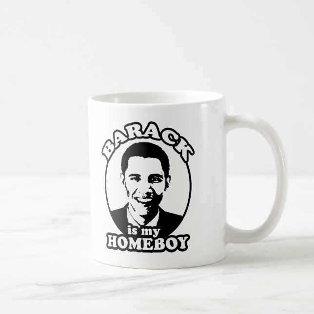 Barack Obama är min homeboy Kaffemugg (Höger)