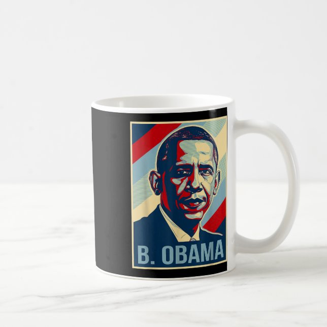 Barack Obama är min president Patriotic Kaffemugg (Höger)