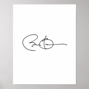 BARACK OBAMA AUTOGRAF - .PNG POSTER
