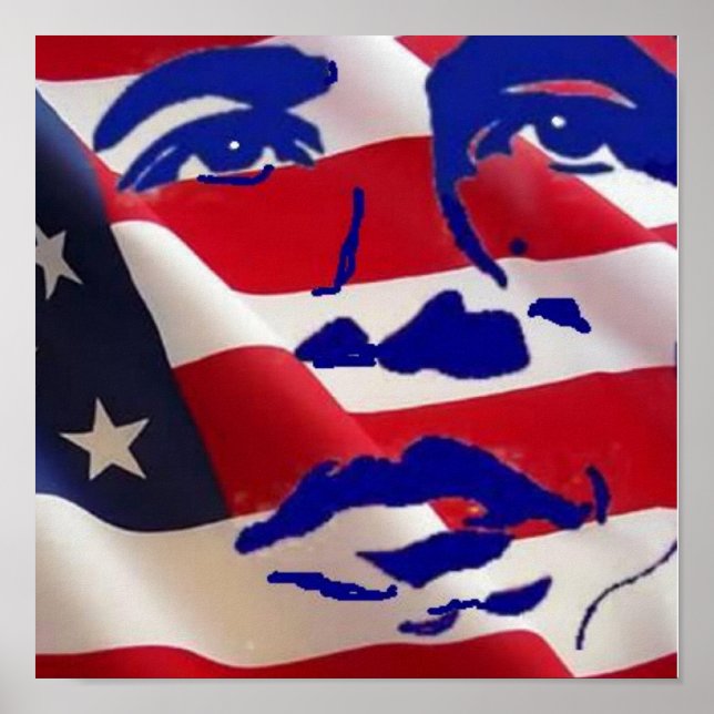 BARACK OBAMA av Teo Poster (Framsidan)