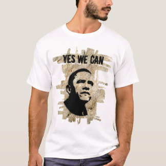 Barack Obama (båda sidor) - sten stencilerar T Shirt