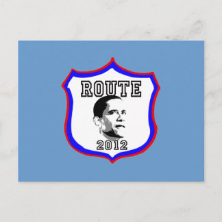 Barack Obama Barack Obamas president 2012 Route 20 Vykort