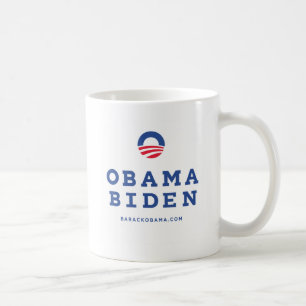Barack Obama Biden 2012 med "den nolla-" logotypen Kaffemugg
