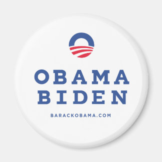 Barack Obama Biden 2012 with ’O’ Logotyp Magnet