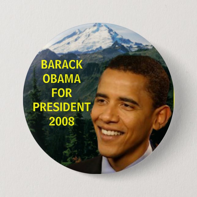 Barack Obama .button 1jpg, BARACKOBAMAFORPRESIDE… Knapp (Framsida)