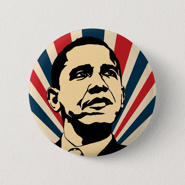 Barack Obama Button Knapp (Framsida)