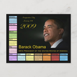 Barack Obama Calendar Vykort